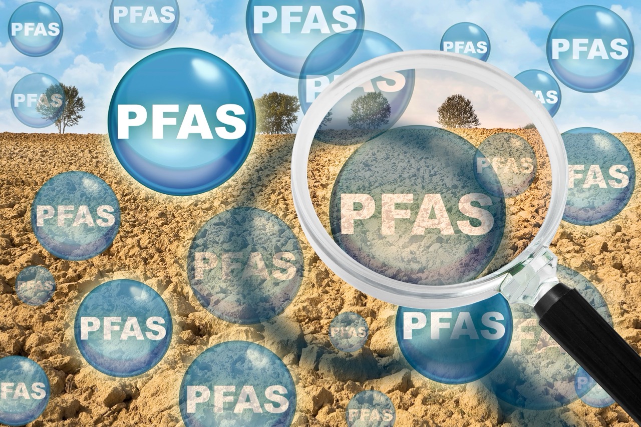 pfas contamination in the ground - perfluoroalkyl and polyfluoroalkyl substances - studies have shown that dangerous pfas contained in pesticides have been found in agricultural soil samples