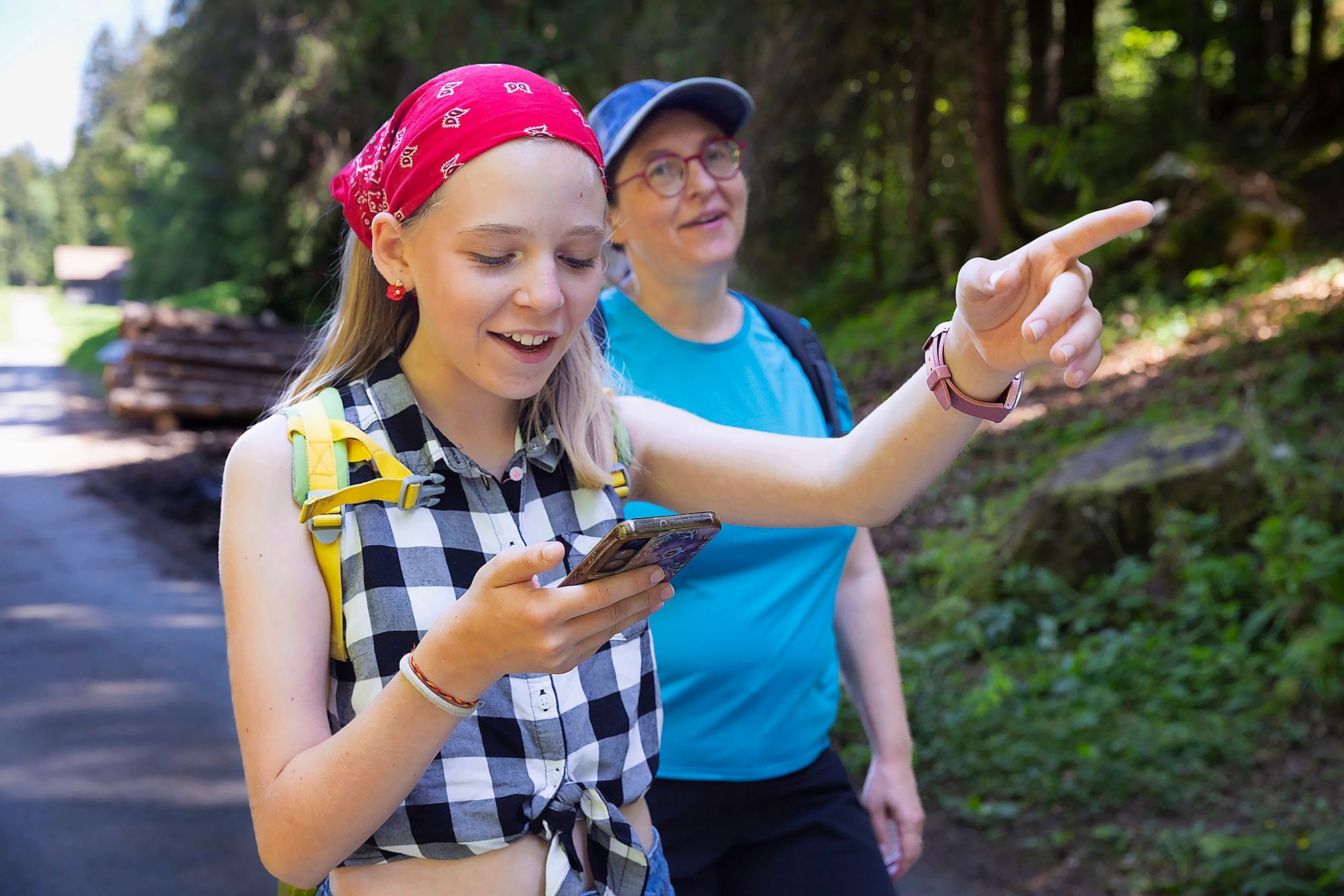 Des surprises cachées dans les bois rythment cette balade connectée